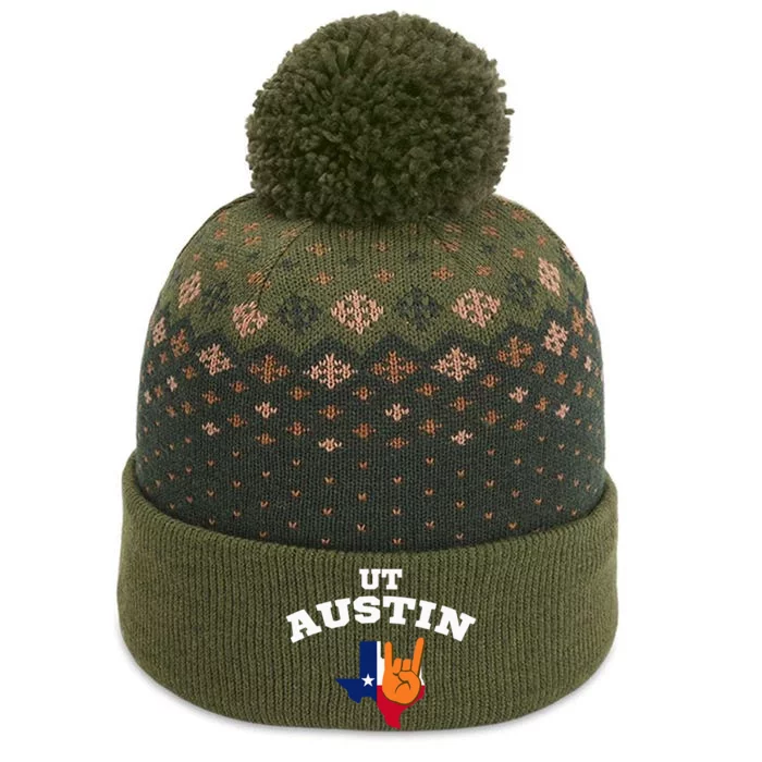 UT Austin The Baniff Cuffed Pom Beanie