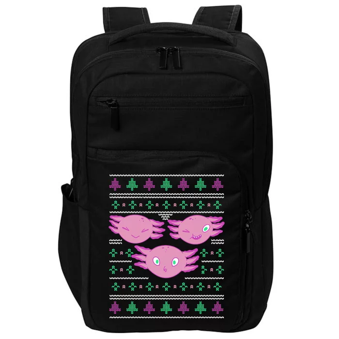 Ultimate Axolotl Ugly Christmas Impact Tech Backpack