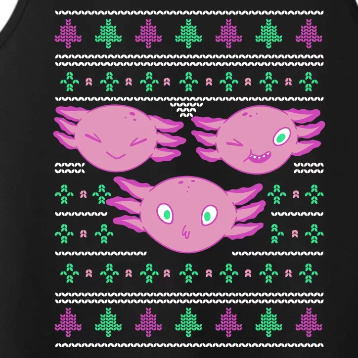 Ultimate Axolotl Ugly Christmas Performance Tank