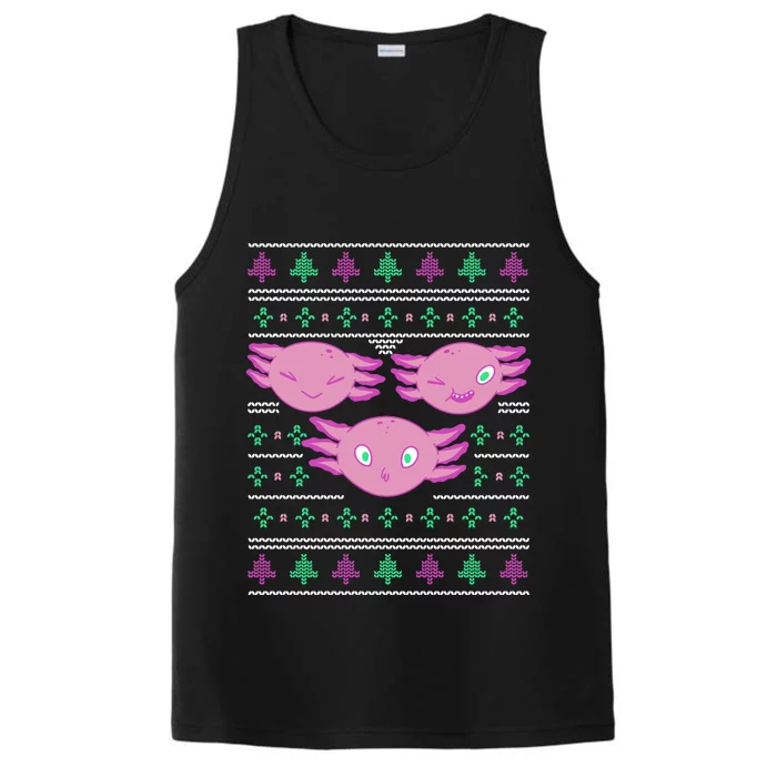 Ultimate Axolotl Ugly Christmas Performance Tank