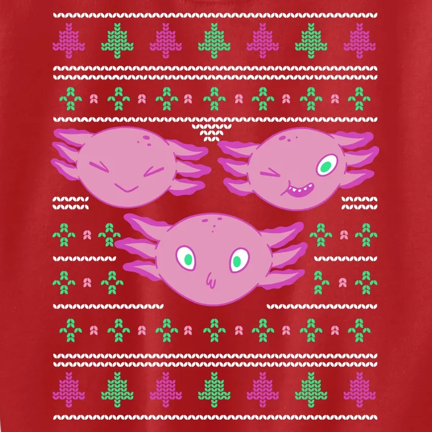 Ultimate Axolotl Ugly Christmas Kids Sweatshirt