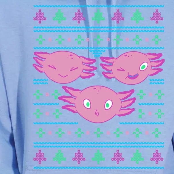 Ultimate Axolotl Ugly Christmas Unisex Surf Hoodie