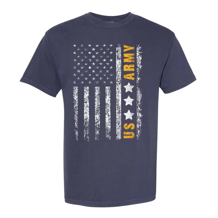 US Army Usa Grunge Flag Army Garment-Dyed Heavyweight T-Shirt