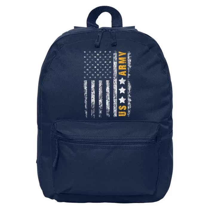 US Army Usa Grunge Flag Army 16 in Basic Backpack