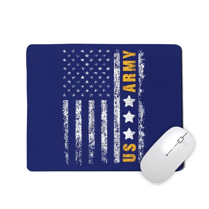 US Army Usa Grunge Flag Army Mousepad