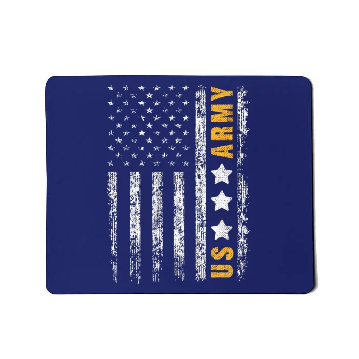 US Army Usa Grunge Flag Army Mousepad