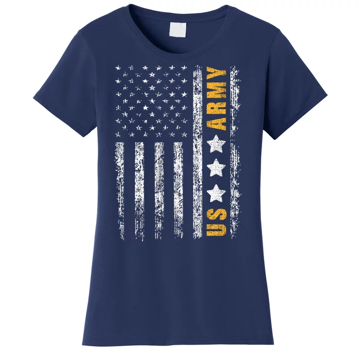 US Army Usa Grunge Flag Army Women's T-Shirt