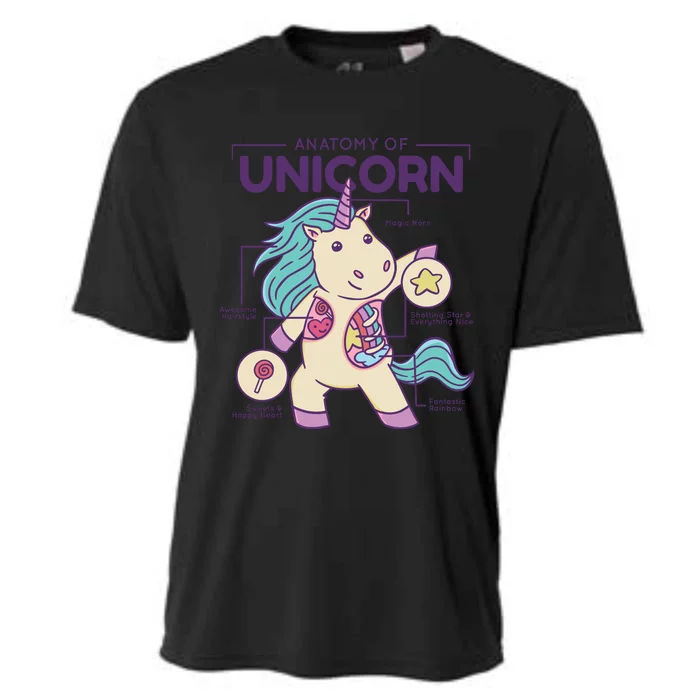 Unicorn Anatomy Cooling Performance Crew T-Shirt