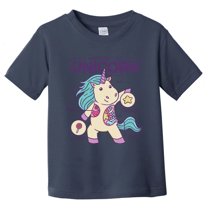 Unicorn Anatomy Toddler T-Shirt