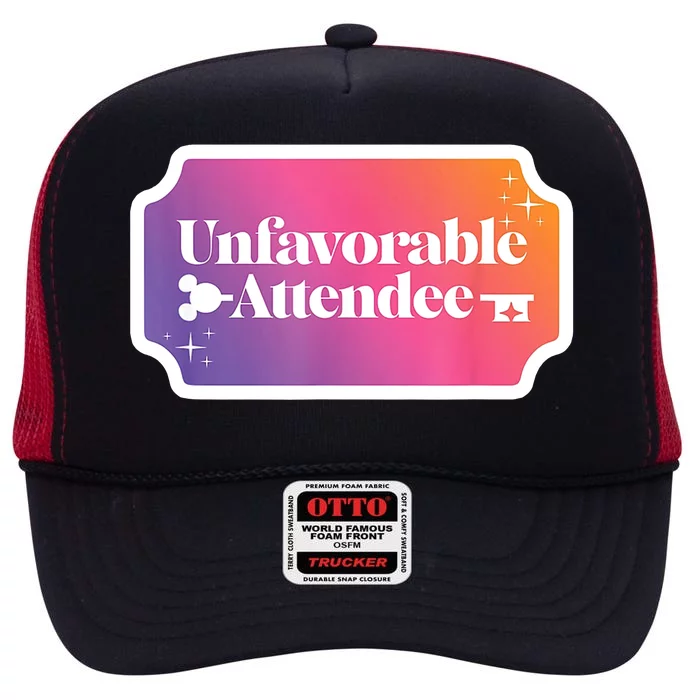 Unfavorable Attendance High Crown Mesh Trucker Hat