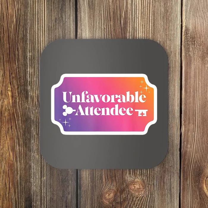 Unfavorable Attendance Coaster