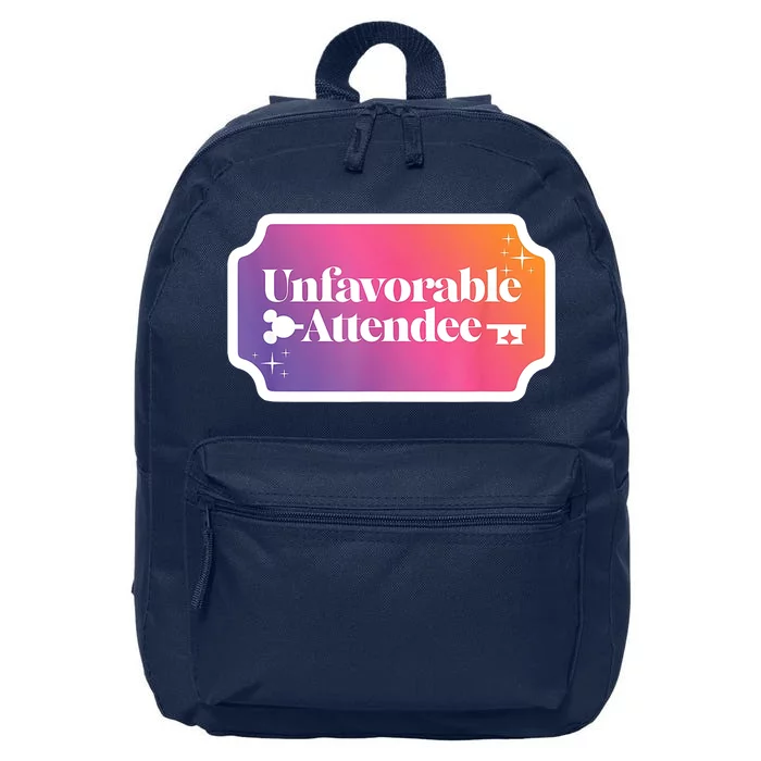 Unfavorable Attendance 16 in Basic Backpack