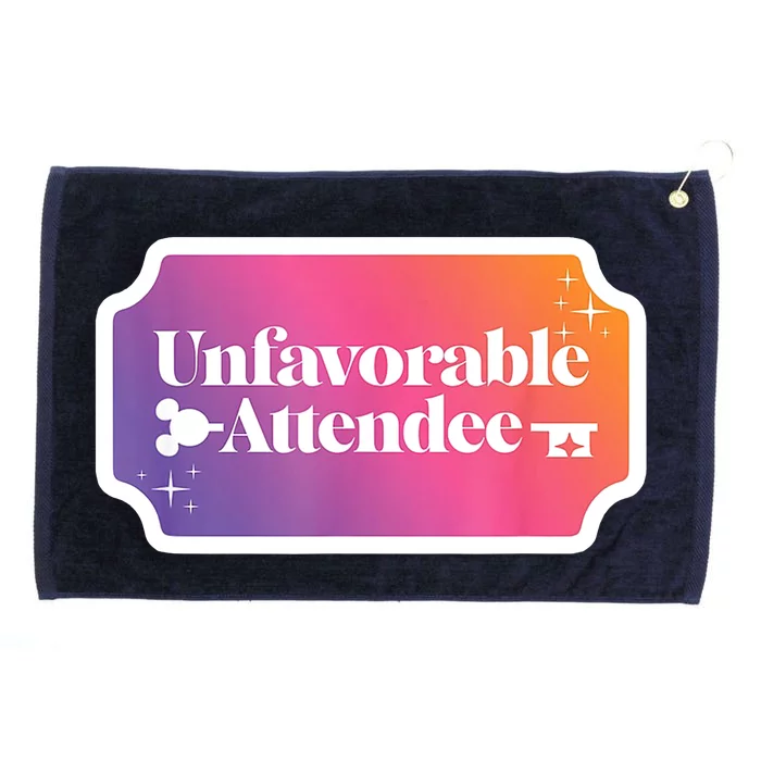 Unfavorable Attendance Grommeted Golf Towel