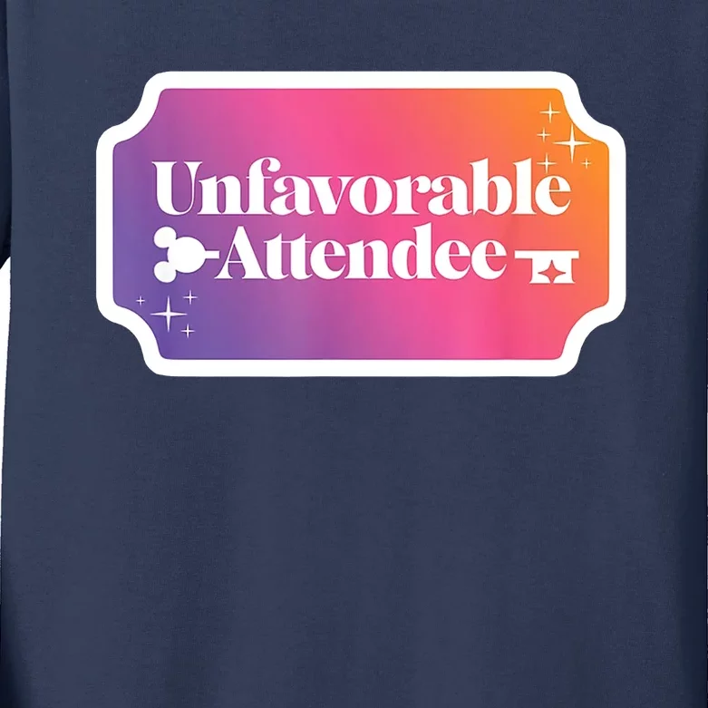 Unfavorable Attendance Kids Long Sleeve Shirt