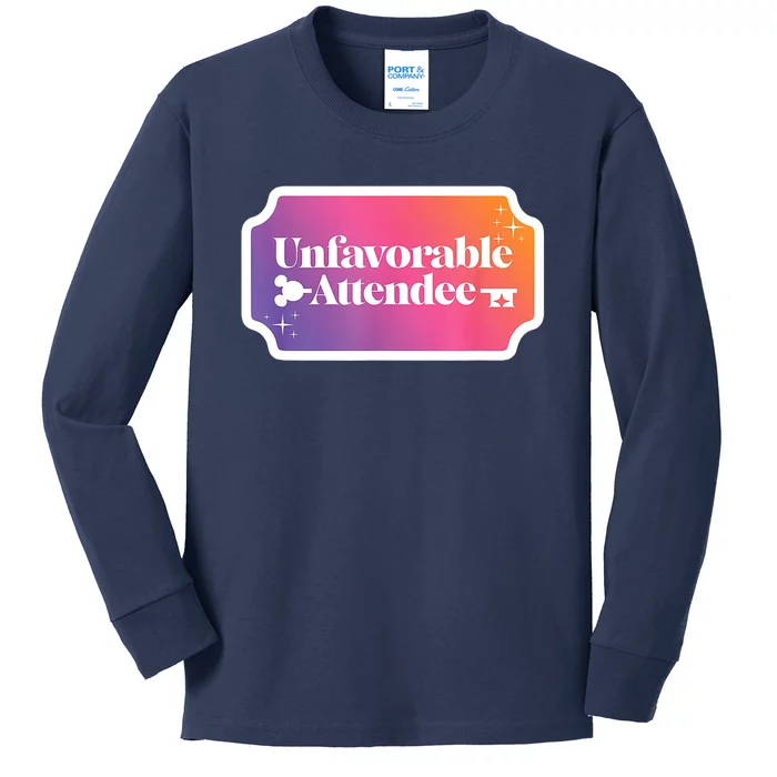 Unfavorable Attendance Kids Long Sleeve Shirt