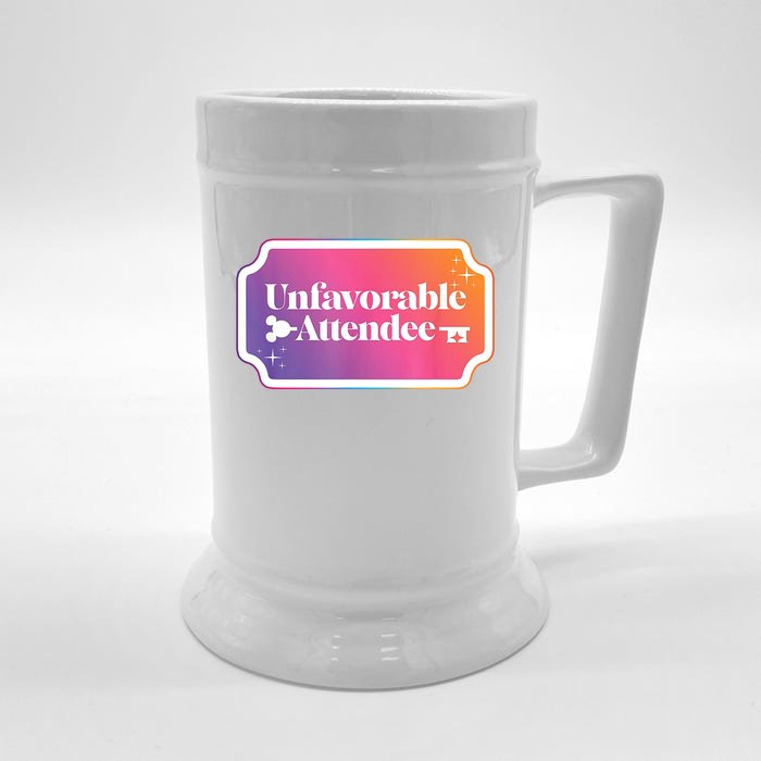 Unfavorable Attendance Front & Back Beer Stein