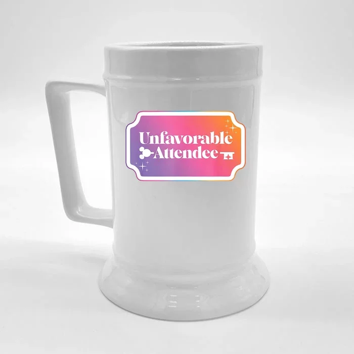 Unfavorable Attendance Front & Back Beer Stein