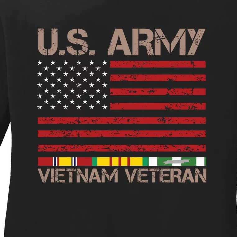 U.S. Army Vietnam War Veteran Ladies Long Sleeve Shirt