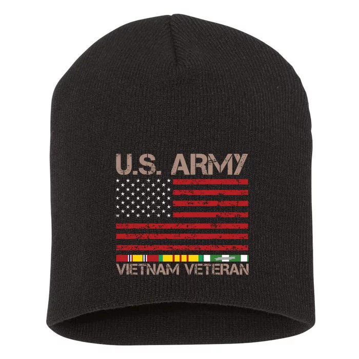 U.S. Army Vietnam War Veteran Short Acrylic Beanie