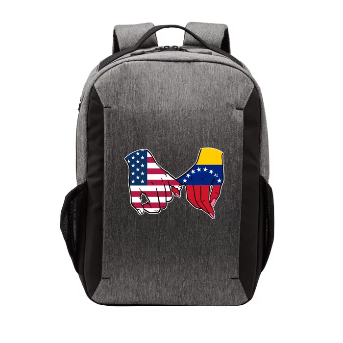 Usa And Venezuela Flags Hands Together Cute Gift Vector Backpack