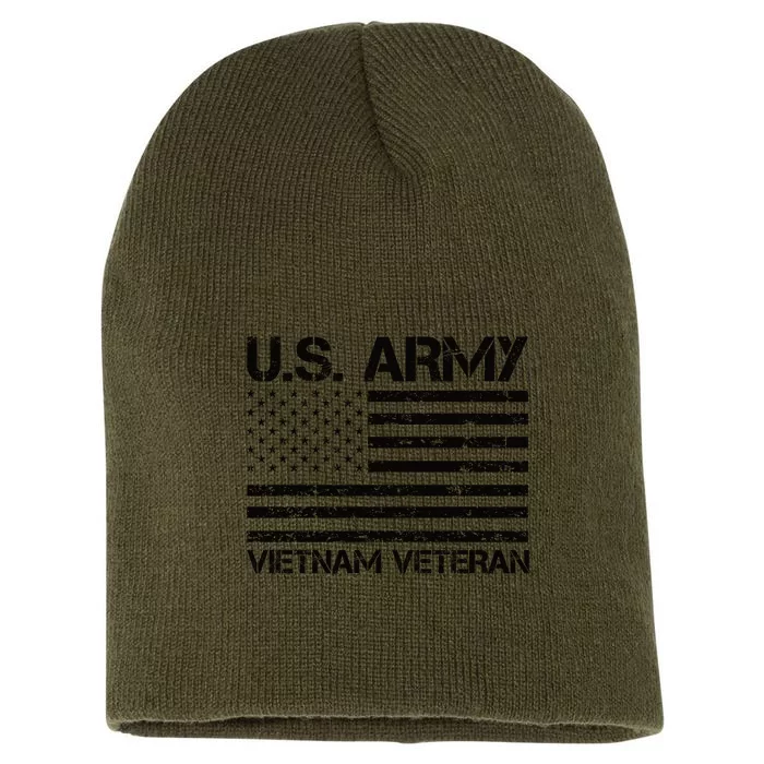 U.S. Army Vietnam Veteran Vietnam War Veterans Gifts Short Acrylic Beanie