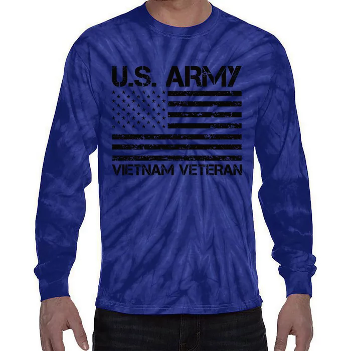 U.S. Army Vietnam Veteran Vietnam War Veterans Gifts Tie-Dye Long Sleeve Shirt