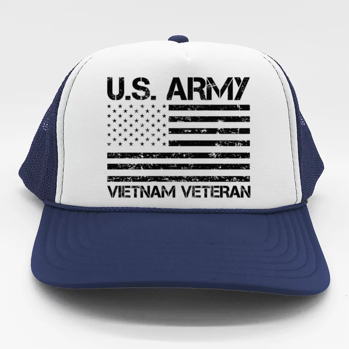 U.S. Army Vietnam Veteran Vietnam War Veterans Gifts Trucker Hat