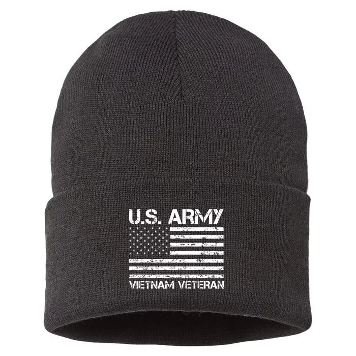 U.S. Army Vietnam Veteran Vietnam War Veterans Gifts Sustainable Knit Beanie