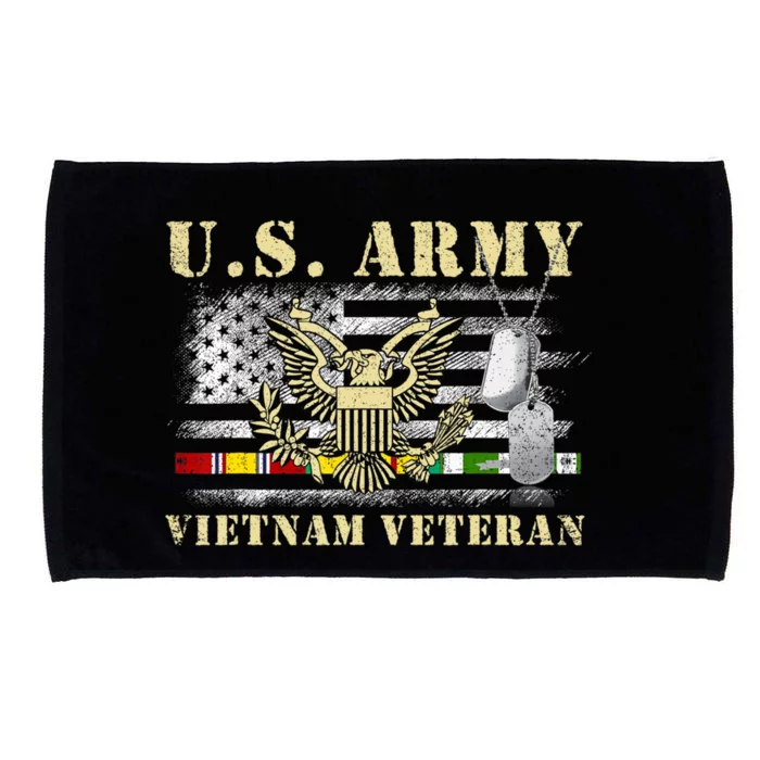 Us Army Vietnam Veteran United States Vietnam Veteran Retired Microfiber Hand Towel