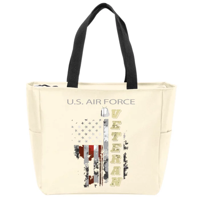 Us Air Veteran Zip Hoodie Zip Tote Bag