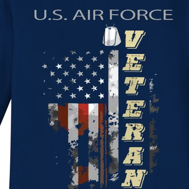 Us Air Veteran Zip Hoodie Baby Long Sleeve Bodysuit