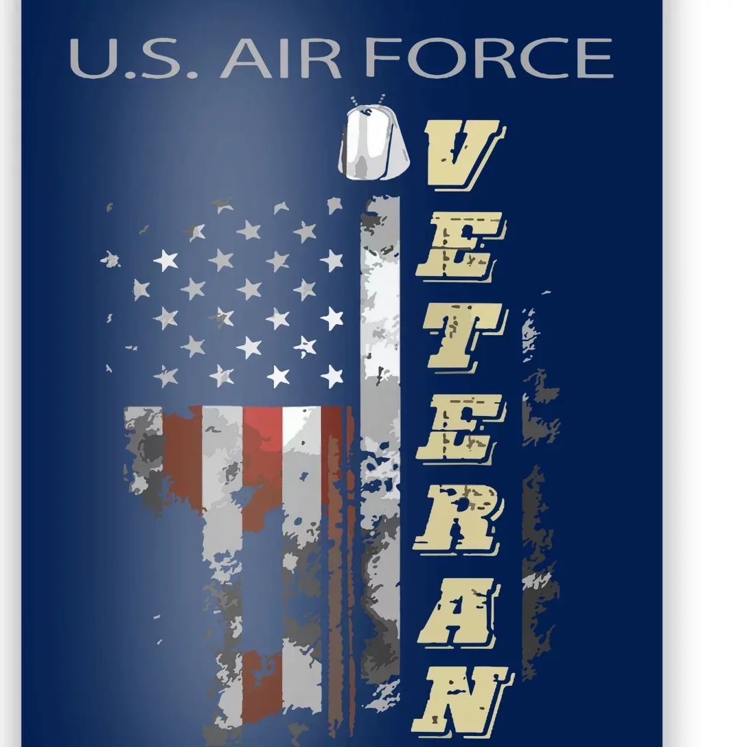 Us Air Veteran Zip Hoodie Poster