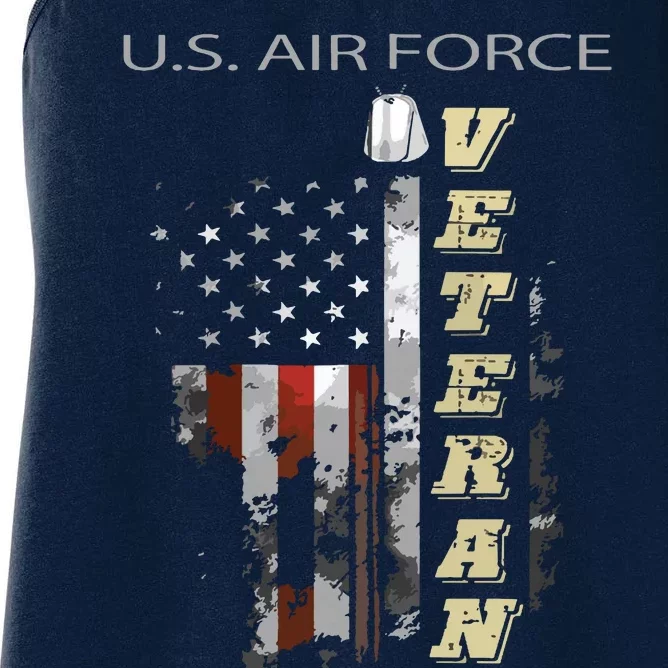 Us Air Veteran Zip Hoodie Women's Racerback Tank