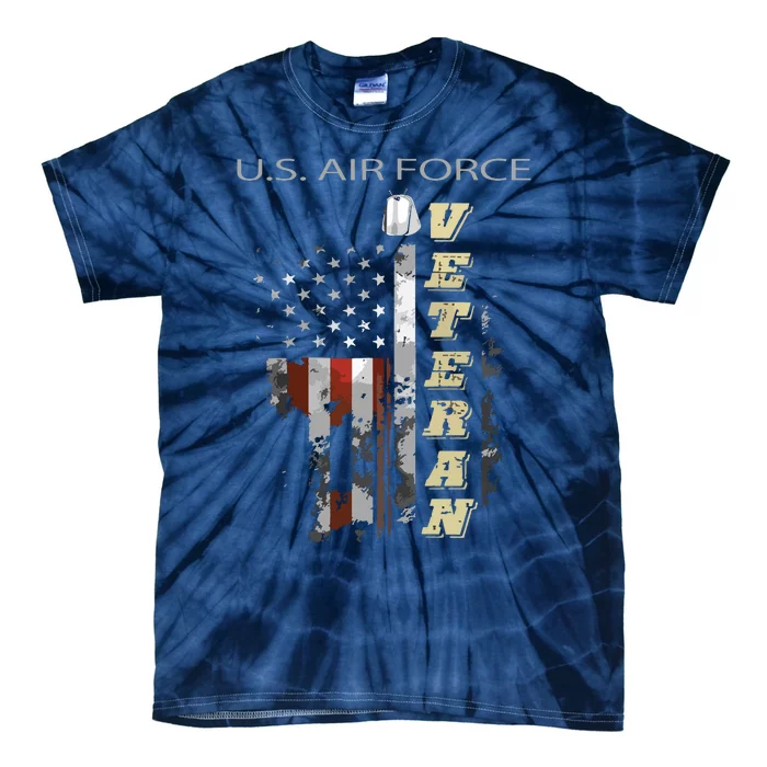 Us Air Veteran Zip Hoodie Tie-Dye T-Shirt