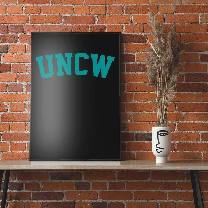 Uncw Arch Vintage Retro College Athletic Sport Poster