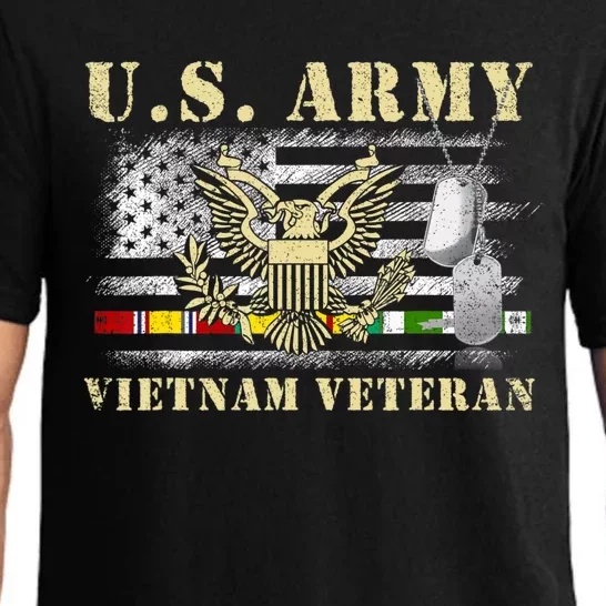 Us Army Vietnam Veteran Usa Flag Veteran Vietnam Army Pajama Set