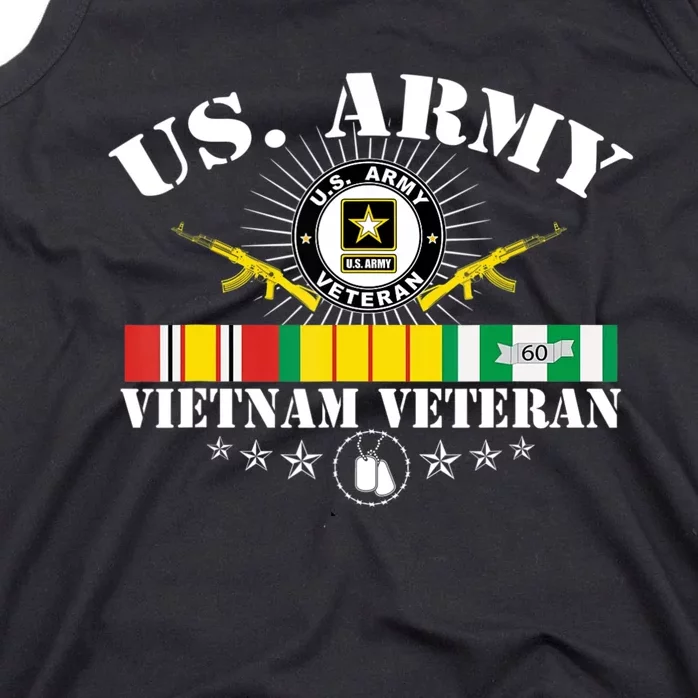 Us Army Vietnam Veteran Usa Flag Vietnam Vet Flag Women Tank Top