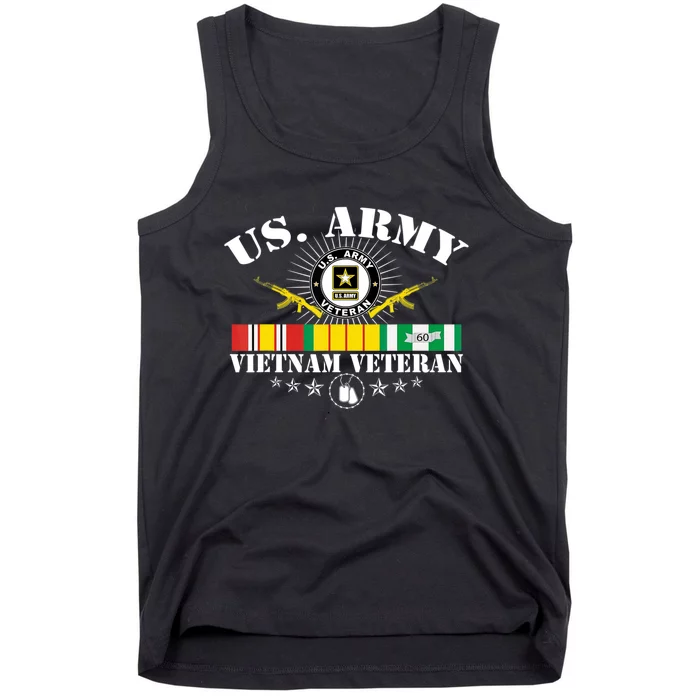 Us Army Vietnam Veteran Usa Flag Vietnam Vet Flag Women Tank Top