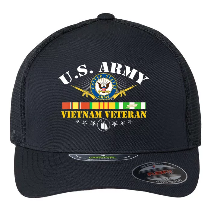 Us Army Vietnam Veteran Veteran Vietnam Army Flexfit Unipanel Trucker Cap