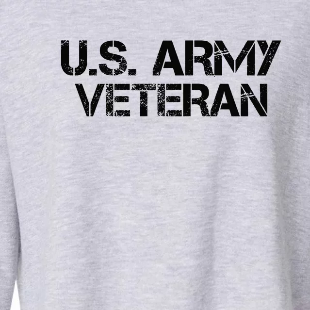 U.S. Army Veteran Army Veterans Gifts Cropped Pullover Crew