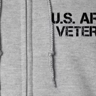 U.S. Army Veteran Army Veterans Gifts Full Zip Hoodie