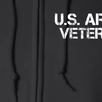 U.S. Army Veteran Army Veterans Gifts Full Zip Hoodie