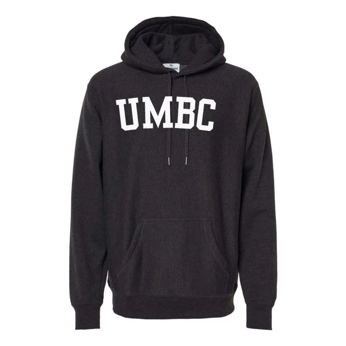 Umbc Arch Vintage Retro College Athletic Sports Premium Hoodie