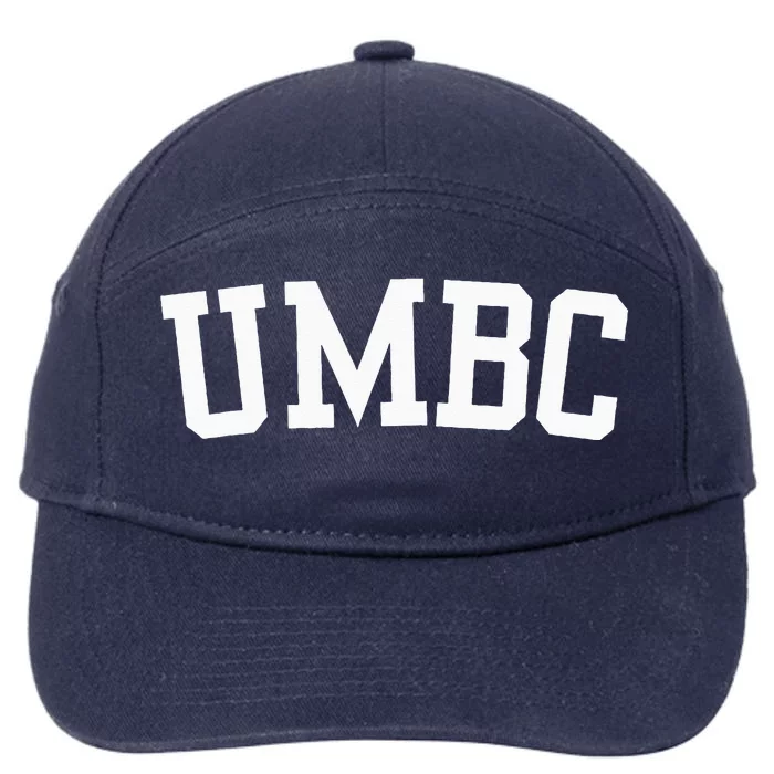 Umbc Arch Vintage Retro College Athletic Sports 7-Panel Snapback Hat