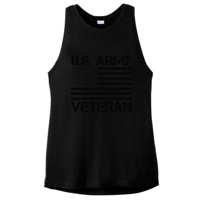 U.S. Army Veteran Flag Army Veterans Gifts Ladies Tri-Blend Wicking Tank