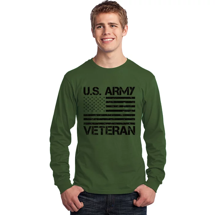 U.S. Army Veteran Flag Army Veterans Gifts Long Sleeve Shirt