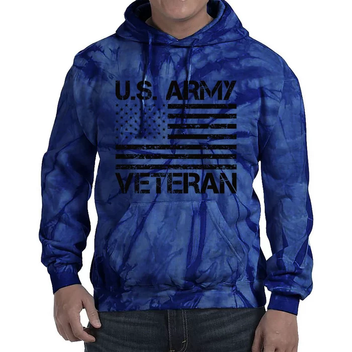 U.S. Army Veteran Flag Army Veterans Gifts Tie Dye Hoodie