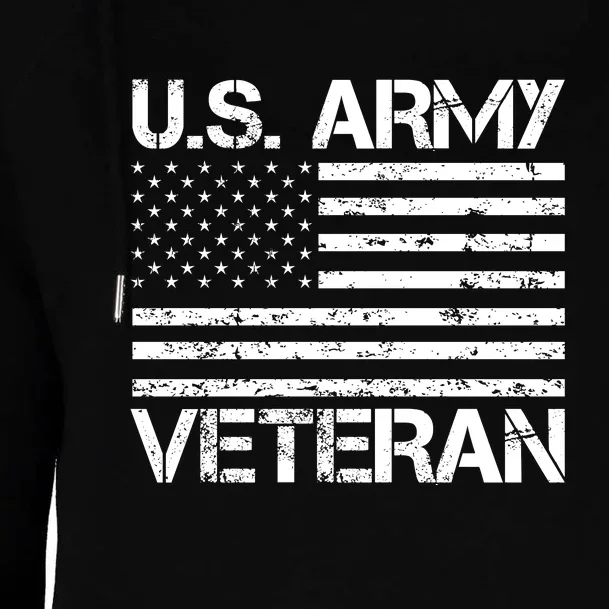 U.S. Army Veteran Flag Army Veterans Gifts Womens Funnel Neck Pullover Hood