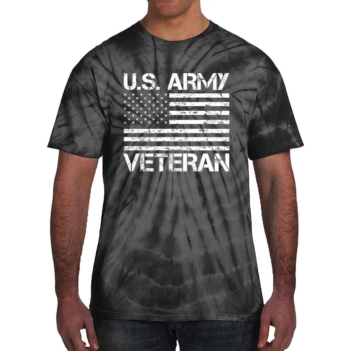 U.S. Army Veteran Flag Army Veterans Gifts Tie-Dye T-Shirt