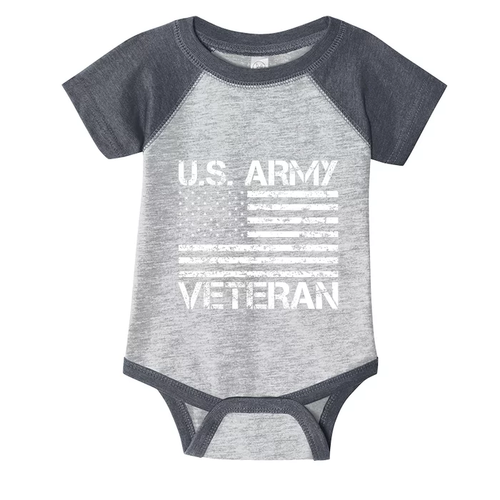 U.S. Army Veteran Flag Army Veterans Gifts Infant Baby Jersey Bodysuit